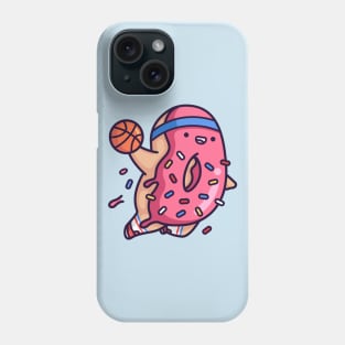 Pink Dunkin Donut with sprinkles Phone Case