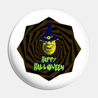 Funny Halloween Shrek Pin