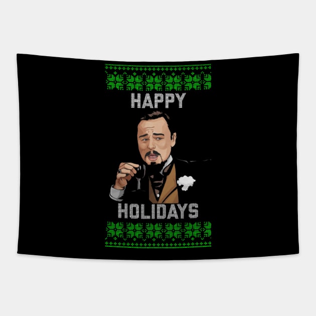 Happy Holidays Tapestry by geekingoutfitters