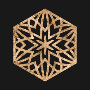 Gold Geometric Glyph Mandala Sigil Rune Sign Seal  -  428 T-Shirt