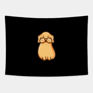 Yellow cute dog Tapestry