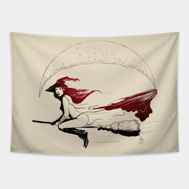 Witch Fly Tapestry by Hellustrations