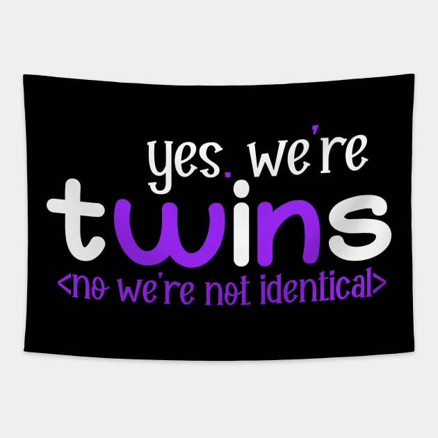 yes we are twins no we are nor identical Tapestry by kirayuwi