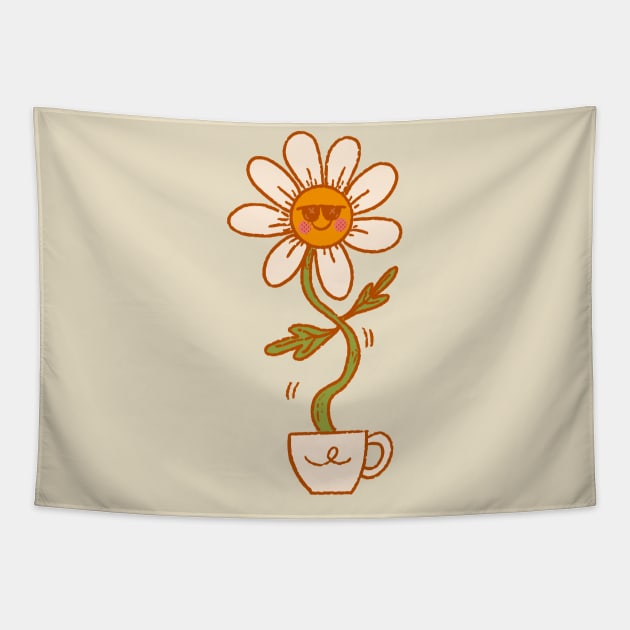 Dancing Daisy Tapestry by Fluffymafi