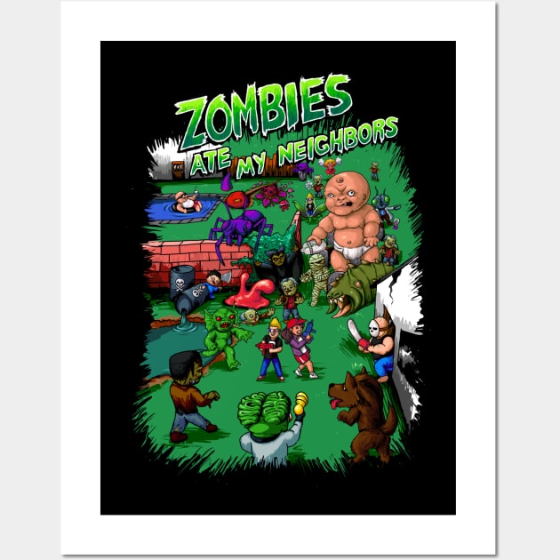 Zombies Ate My Neighbors Poster 