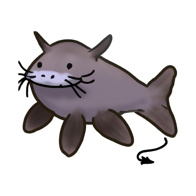 Cute Catfish Drawing by Play Zoo