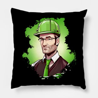 Engineer St. Patrick's Day Pillow