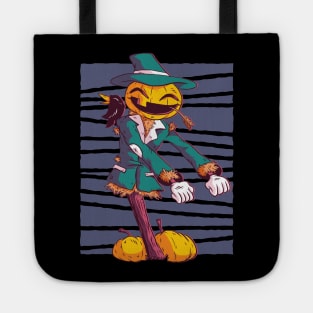 PUMPKIN SCARECROW FLOSS DANCING FUNNY HALLOWEEN Tote