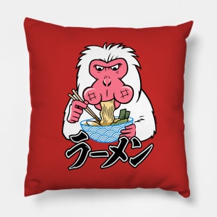 Snow Monkey Ramen Pillow