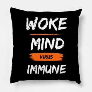 Woke Mind Virus Immune Pillow