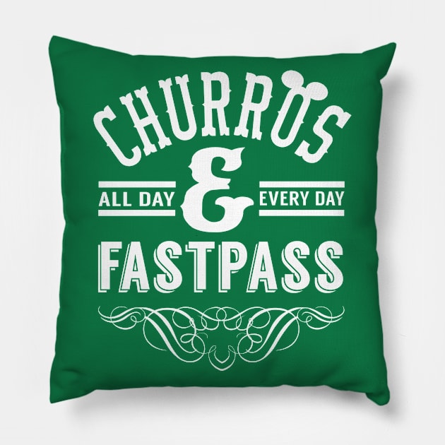 Churros and Fastpass Pillow by PopCultureShirts