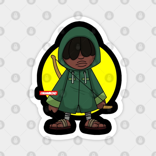 Idle Green Poncho Magnet by IamNinjaD