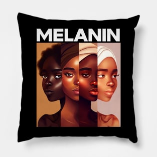 Melanin Shades Afrocentric Black Pride Pillow
