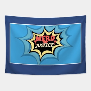 Nerd Justice Logo Tapestry