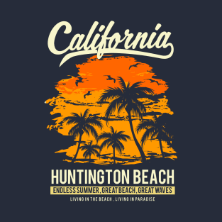 Huntington Beach California Sunset T-Shirt