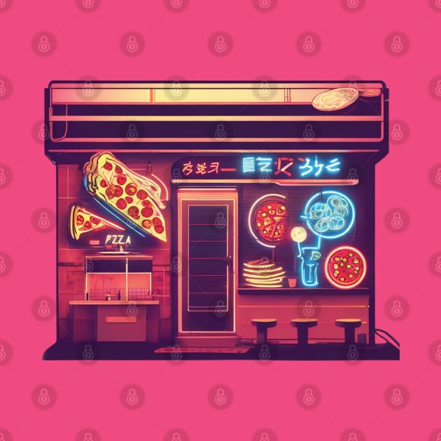 Retro pizza place - japanese style by MadaPisi