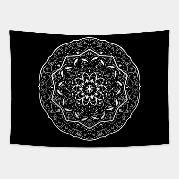 Sacred Mandala Tapestry by CelestialStudio