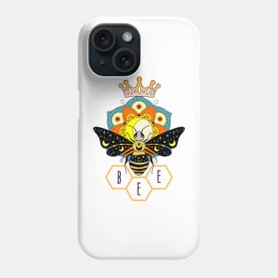 Queen bee ruler of nature - fun - whimsical - colorful Phone Case