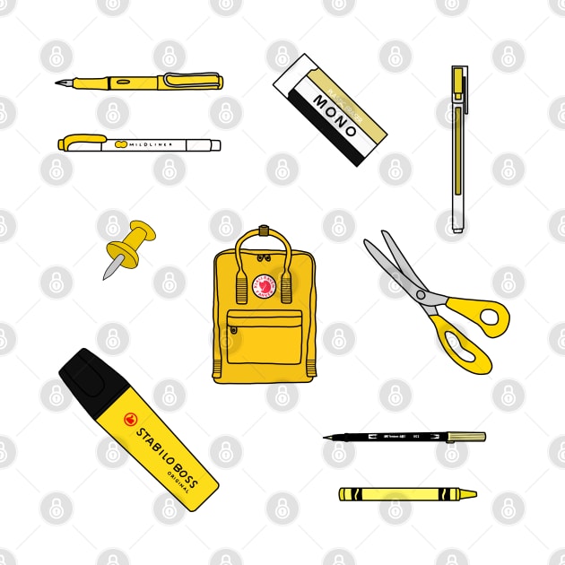 School Supplies - Yellow by Eclipse in Flames