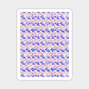 watercolor geometric straight lines purple lavender Magnet