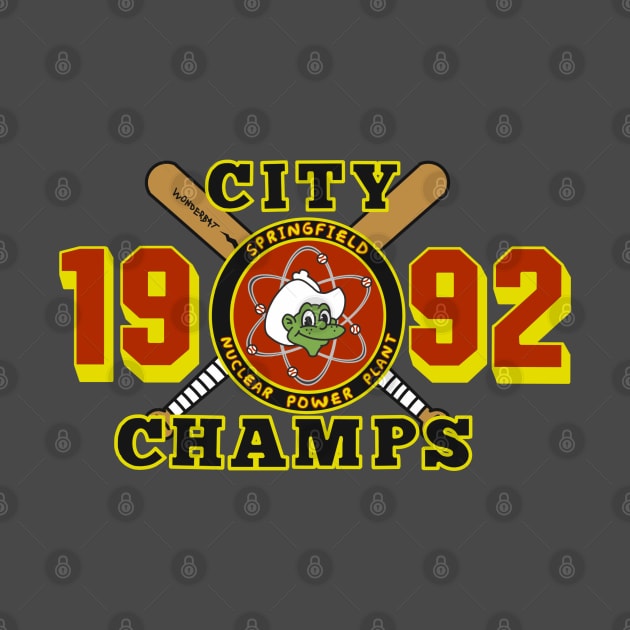 1992 City Champs Springfield Nuclear Plant by FLMan