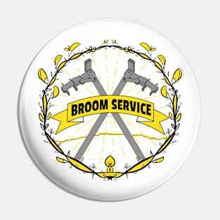 Broom Service Fancy Grey Pin