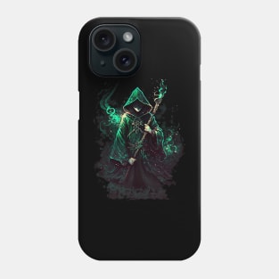 Dark Wizard in Green Robes Phone Case