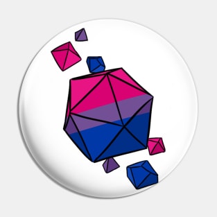 Bi Pride Flag Dice Pin