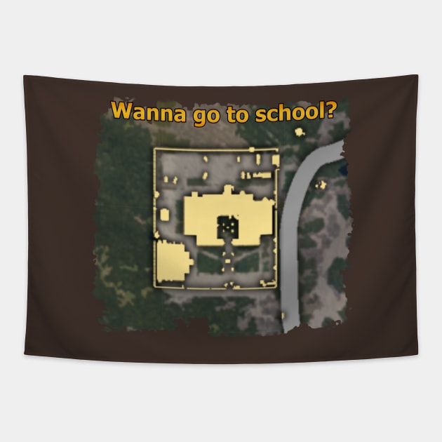 Wanna go to school? Tapestry by UMM