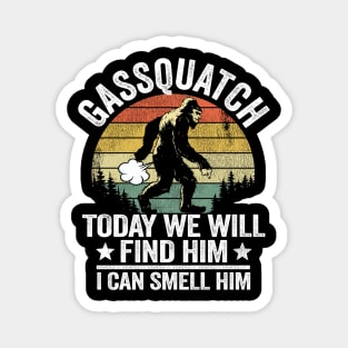 Funny Bigfoot Fart Gassquatch Sasquatch Vintage Magnet