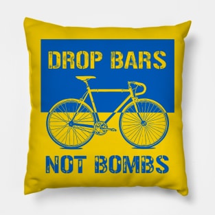 Drop Bars Not Bombs Pillow