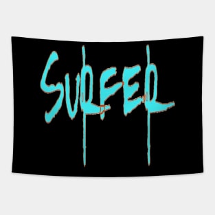 Surfer, Hello Summer Vintage Funny Surfer Riding Surf Surfing Lover Gifts Tapestry