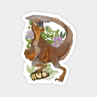 Jungle Raptor Dinosaur Art Magnet