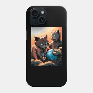 Two Cats on a Hot Tin Roof Phone Case