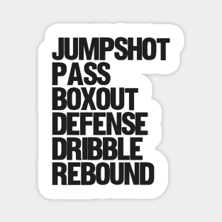 Basketball T-shirt Magnet