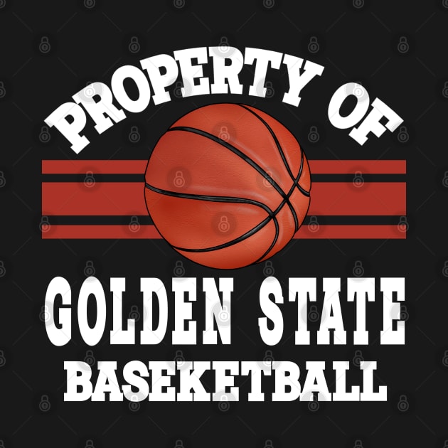 Proud Name Golden State Graphic Property Vintage Basketball by Irwin Bradtke