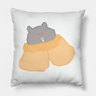 bakso grey Pillow