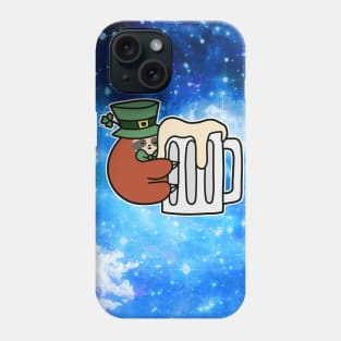 Leprechaun Sloth Beer Mug Night Sky Phone Case