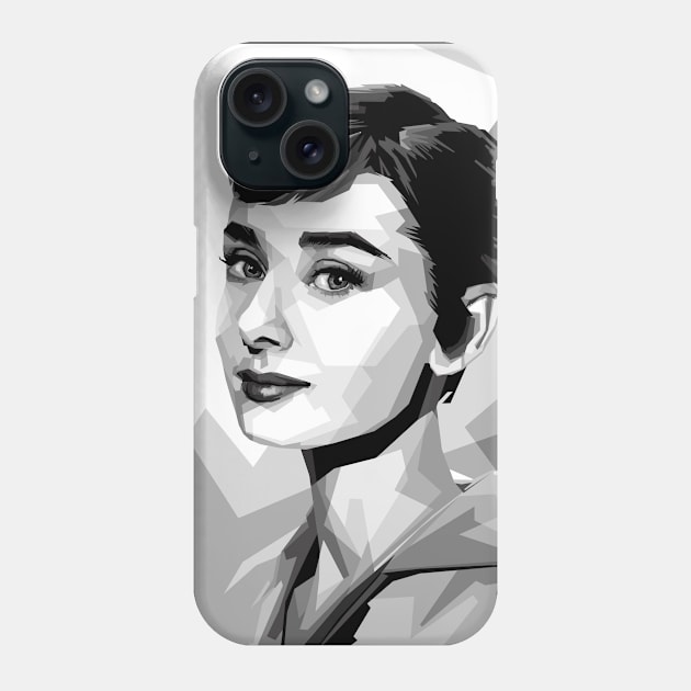 Audrey Hepburn Phone Case by Madiaz