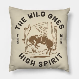 The Wild Western Retro Vibes Pillow