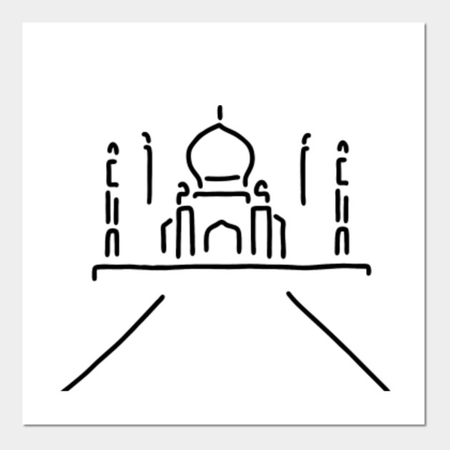Taj Mahal India Agra In Indian Posters And Art Prints Teepublic