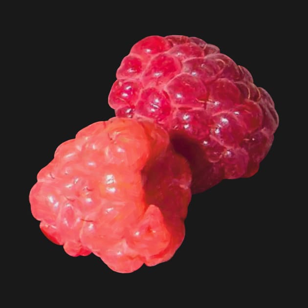 Ripe Raspberries by Griffelkinn