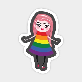 Rainbow pride flag Magnet