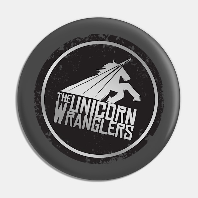 Distressed Logo Pin by The Unicorn Wranglers