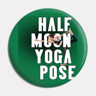 Half moon yoga pose Pin