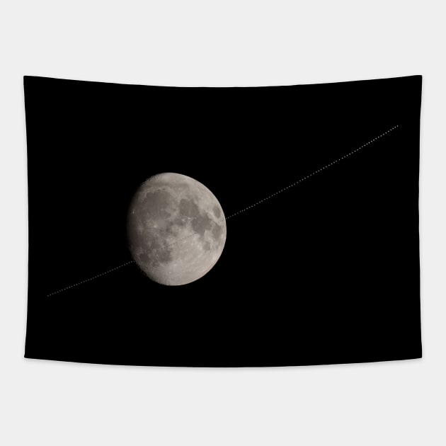 International Space Station transiting the Moon Tapestry by Jim Cumming