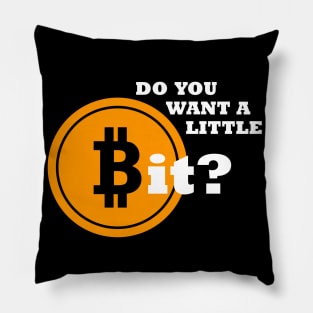 Bitcoin Saying Shirt Symbol Design Gift Pillow