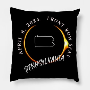 2024 Pennsylvania Eclipse Front Row Seat To Total Darkness Pillow