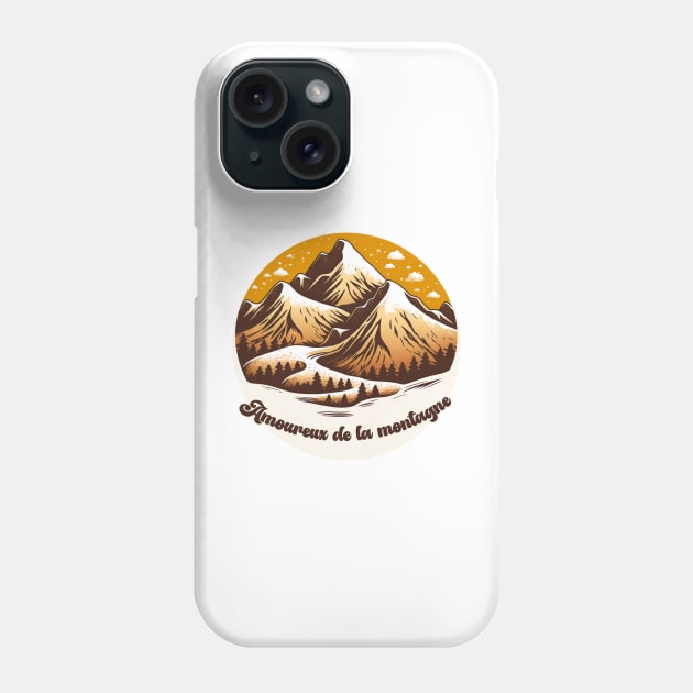 Amoureux de la montagne #2 (Mountain Lover) Phone Case by aifuntime