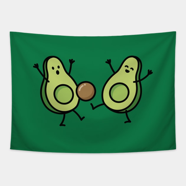 Avocado football / soccer Tapestry by LaundryFactory